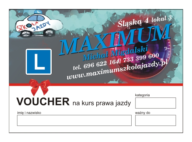 voucher prawo jazdy